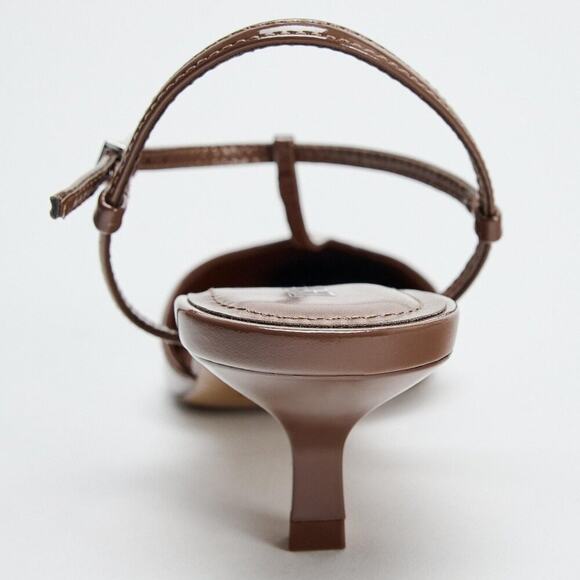 ZARA Heels with Front Strap NWT - Picture 16 of 16